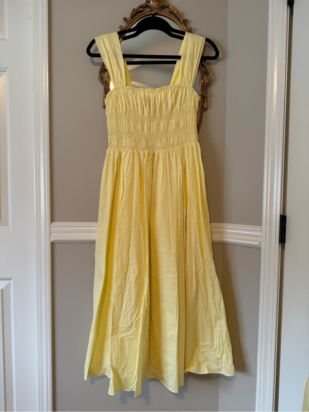 STAUD Ida Midi Dress - Yellow